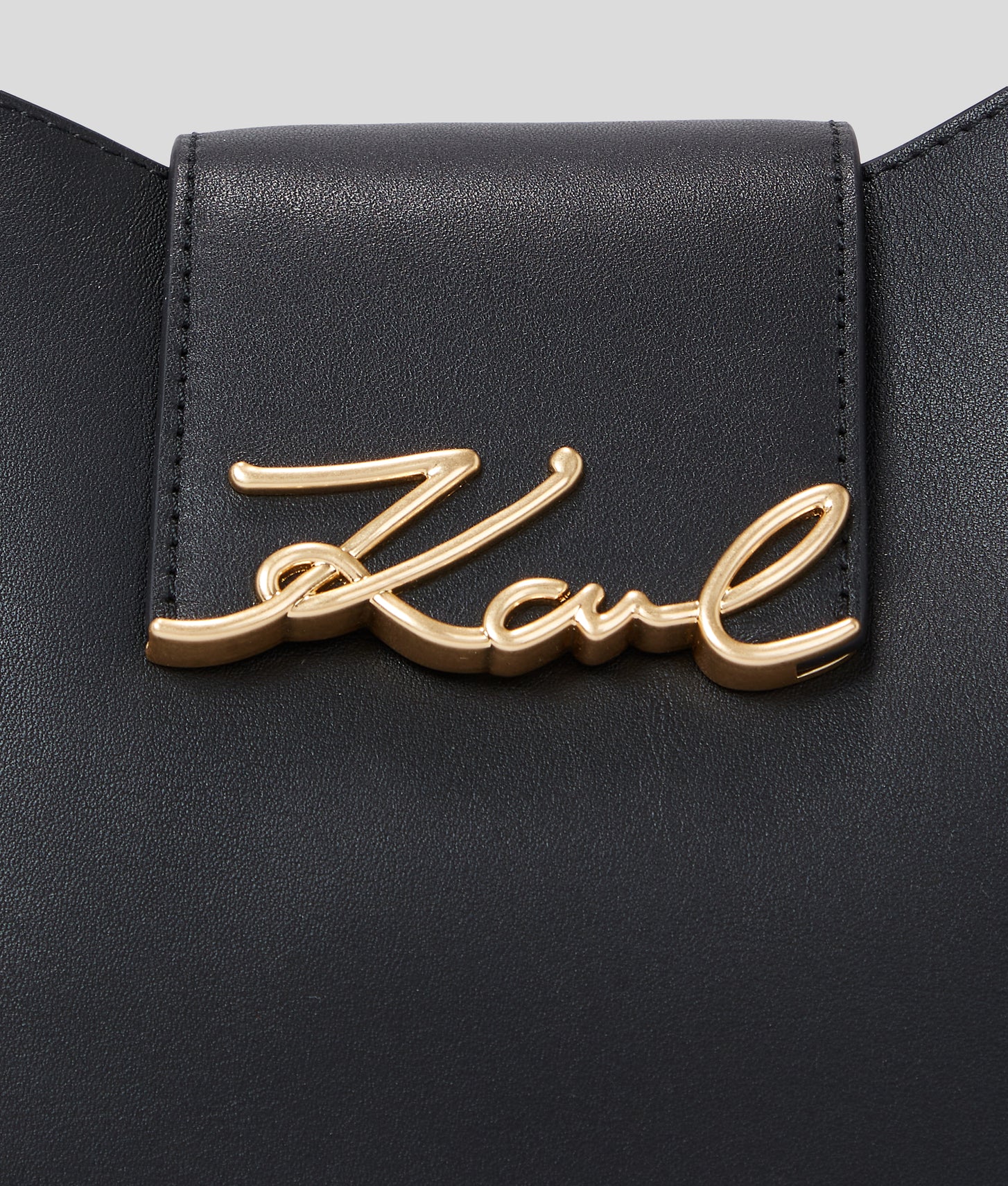 KarlLagerfeld Ksignature Hobo Bag Black