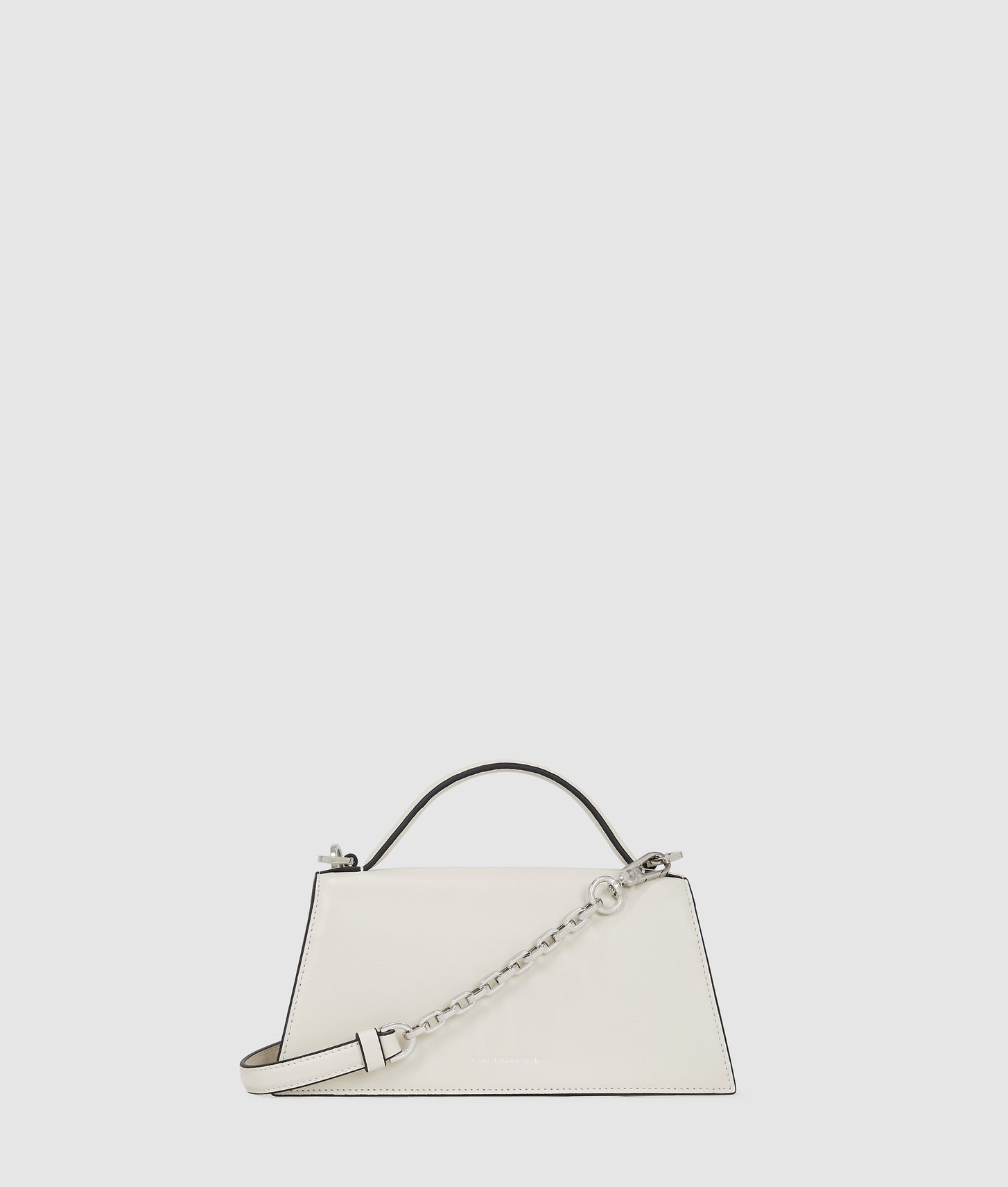 KarlLagerfeld Ksignature Slim Crossbody Bag Off White