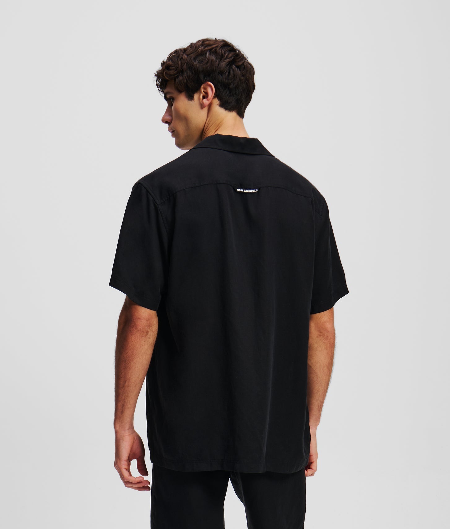 Karl Lagerfeld Kameo Short-Sleeved Shirt Black