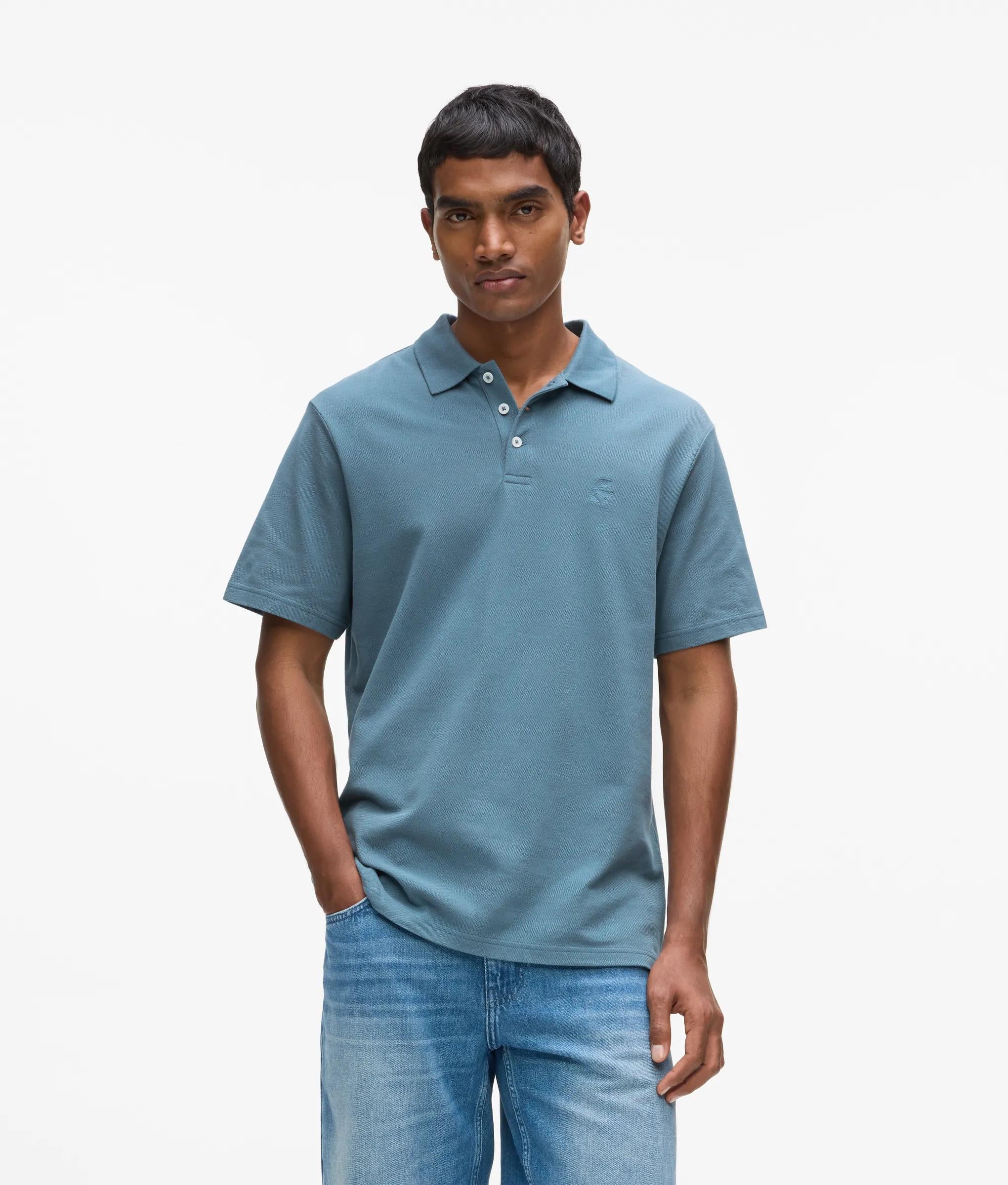 Karl Lagerfeld Kameo Polo Shirt Coronet Blue
