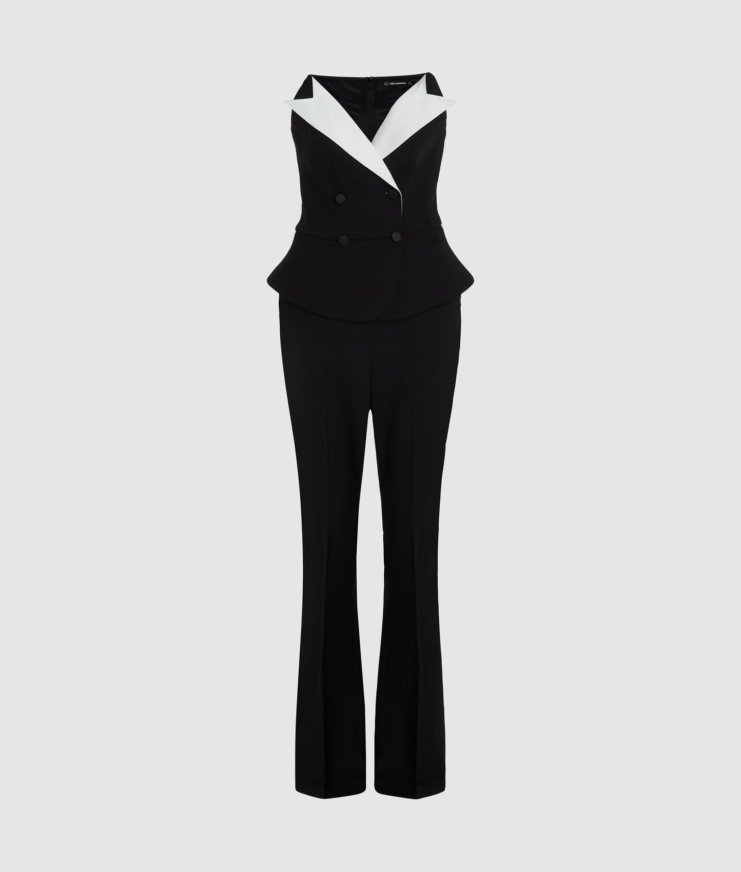 Karl Lagerfeld Kl Studio Jumpsuit Black/White