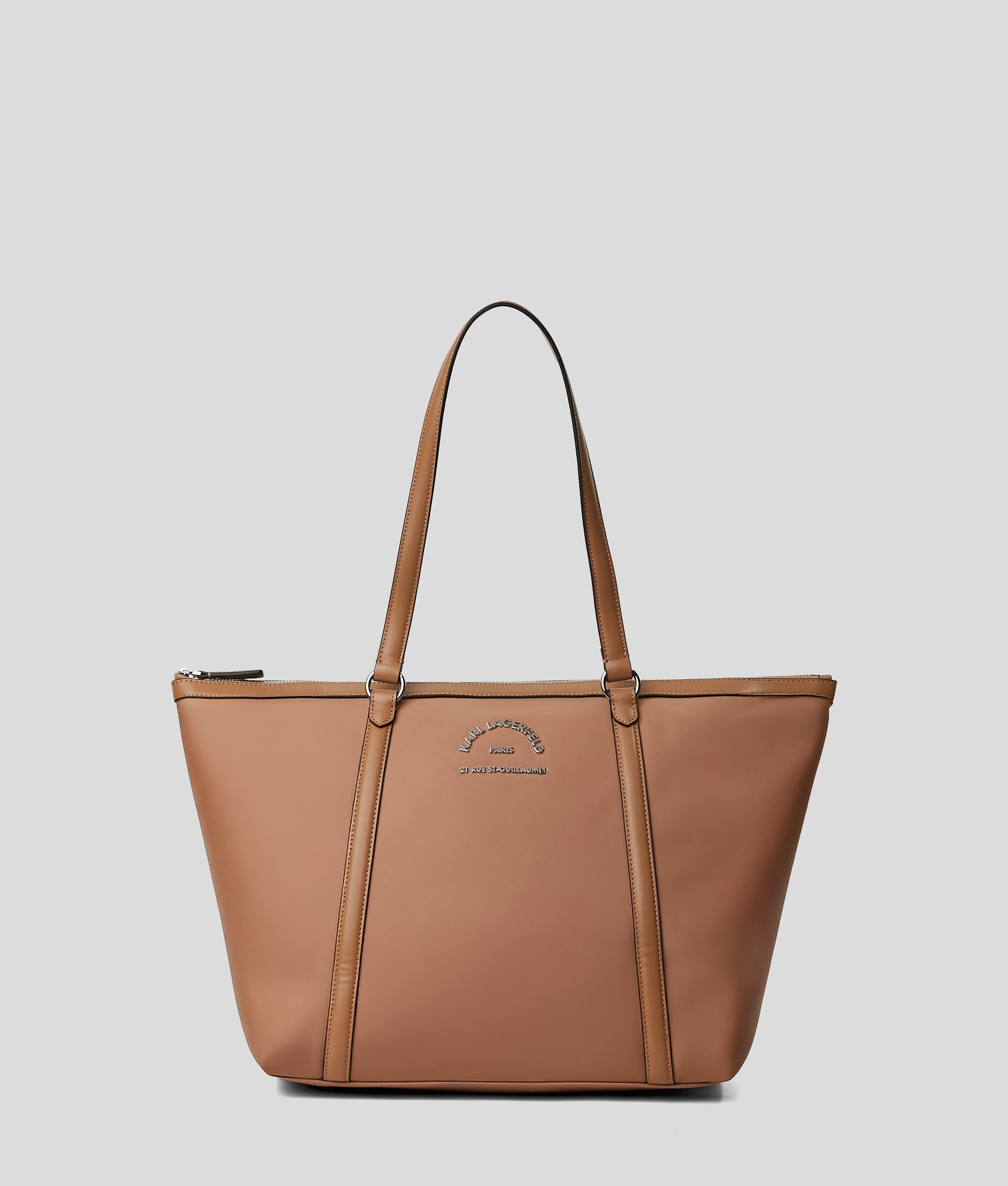 KarlLagerfeld Rue St-Guillaume Medium Tote Bag Clay