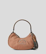 KarlLagerfeld Rue St-Guillaume Moon Crossbody Bag Clay