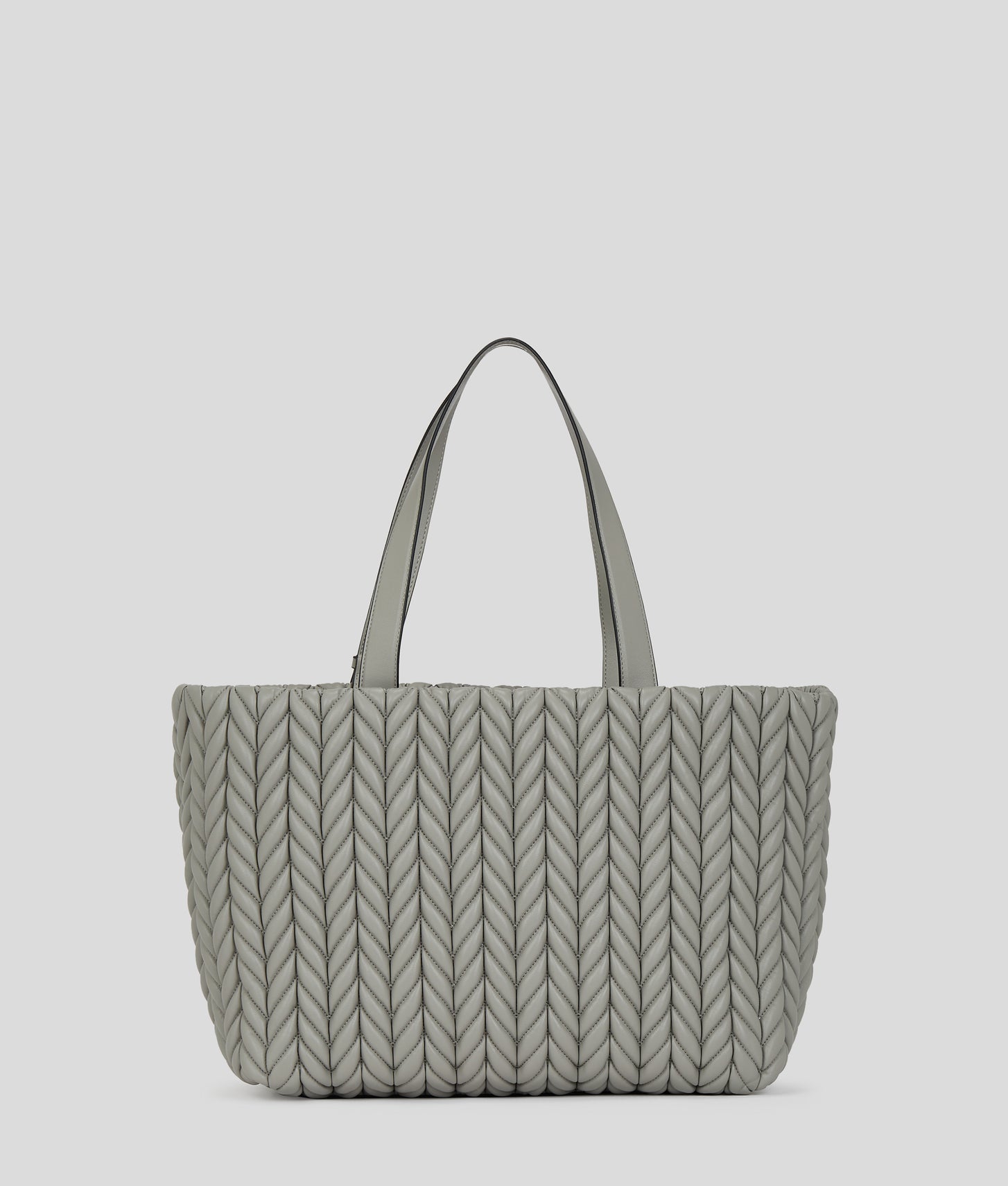 KarlLagerfeld Kweave Large Tote Bag Cloud Grey
