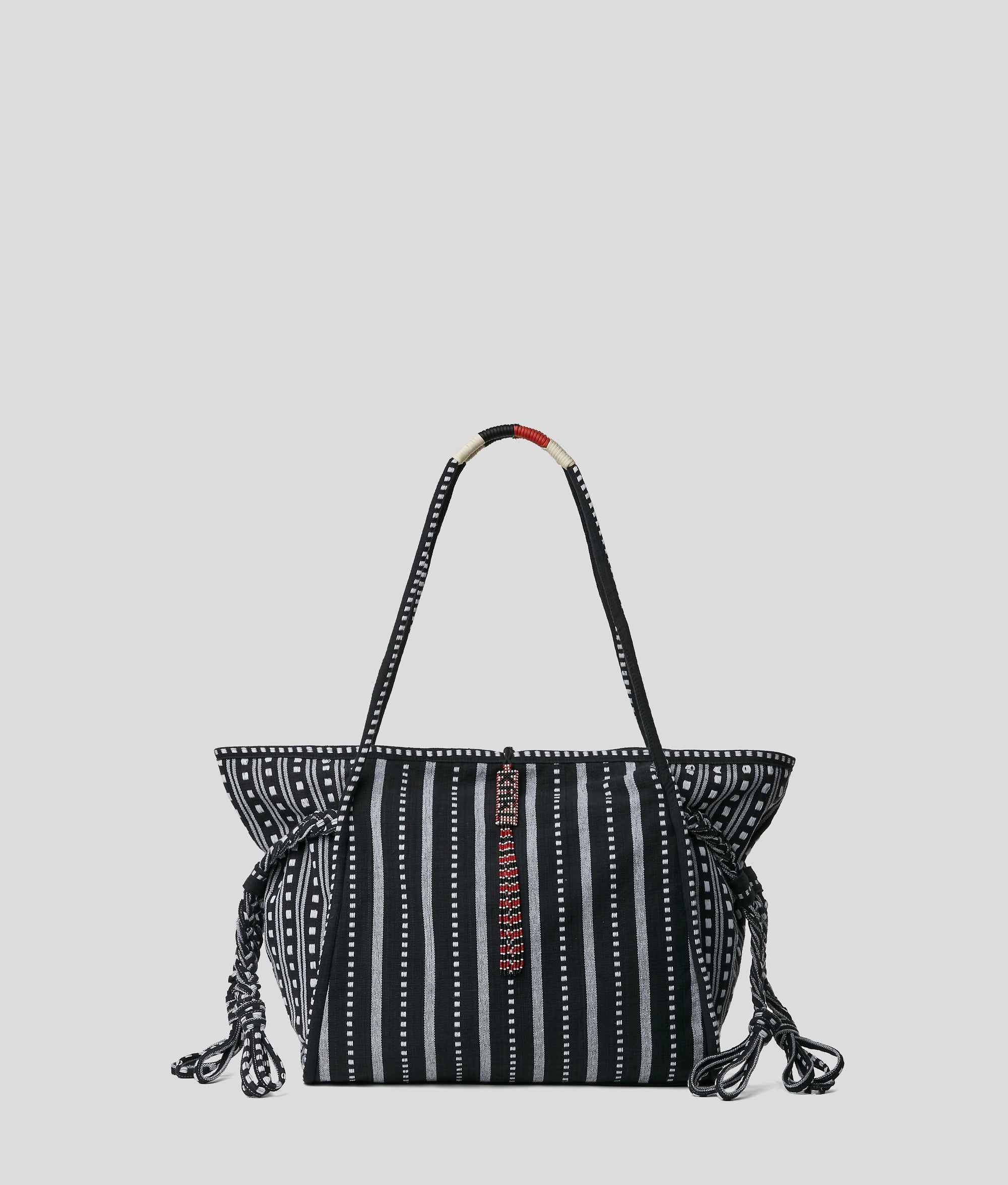 KarlLagerfeld Kl X Amber Valletta Tote Bag White/Black