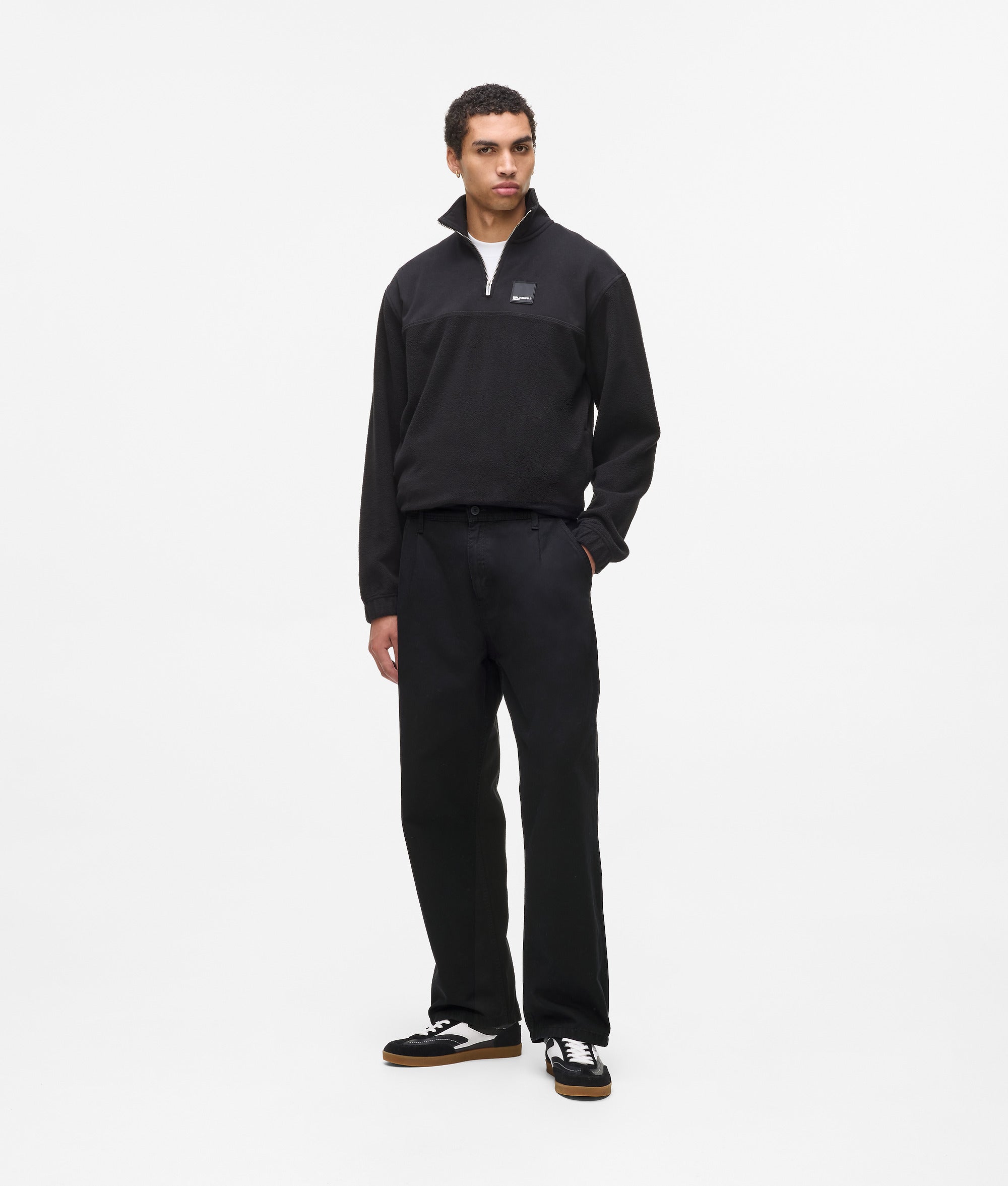 Karl Lagerfeld Relaxed Chino Pants Black