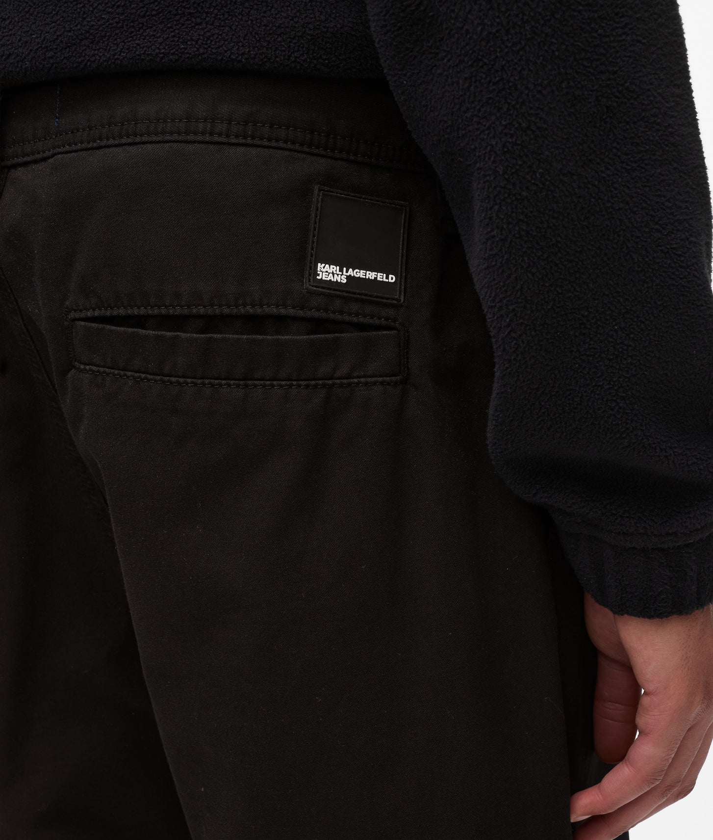 Karl Lagerfeld Relaxed Chino Pants Black