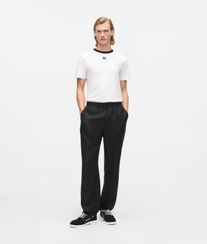 Karl Lagerfeld Short-Sleeved All-Over-Print Shirt Black