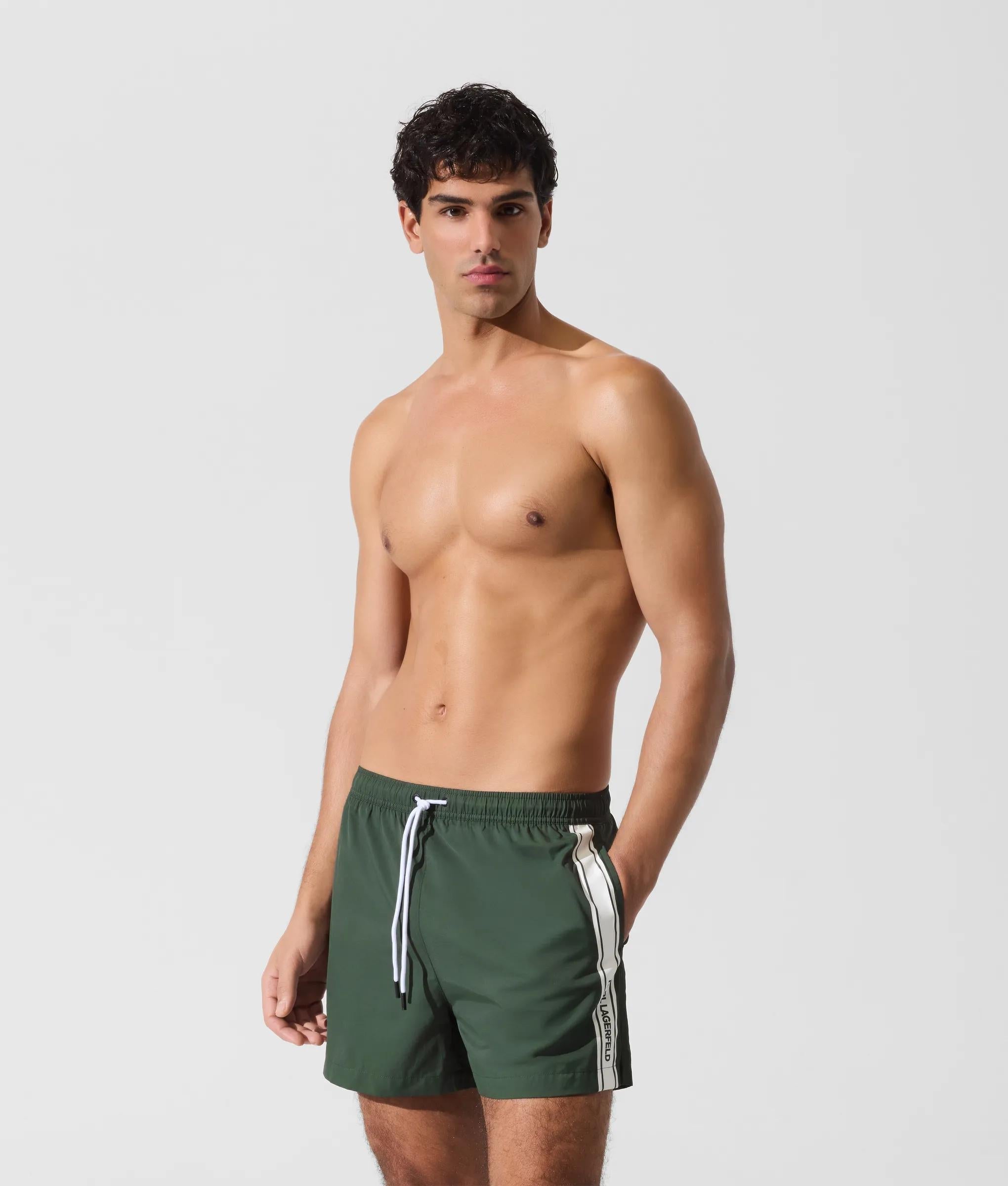 Karl Lagerfeld Logo Boardshorts Deep Forest
