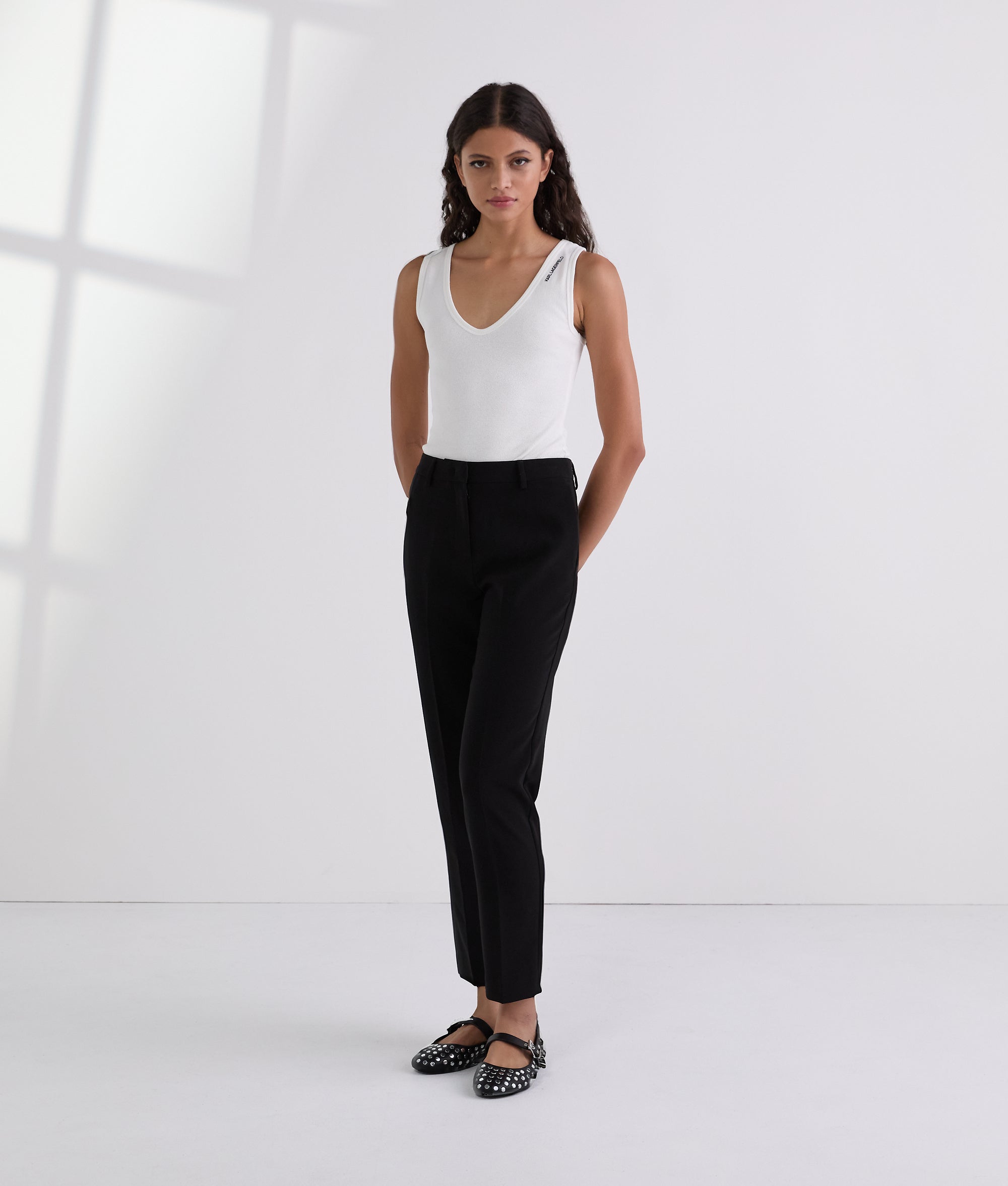 Karl Lagerfeld Cigarette Pants Black