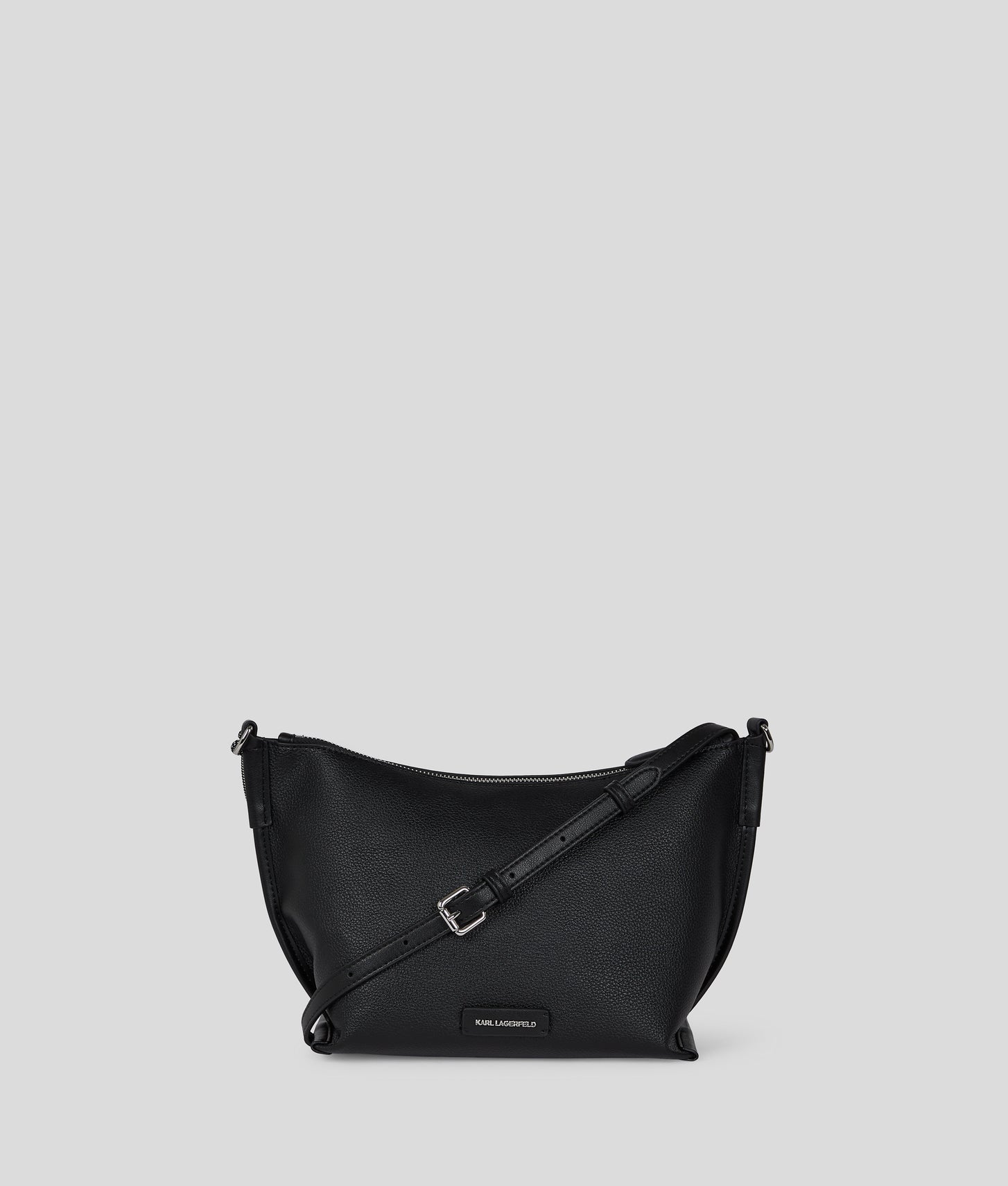 KarlLagerfeld Ikon Grainy Shoulder Bag Black