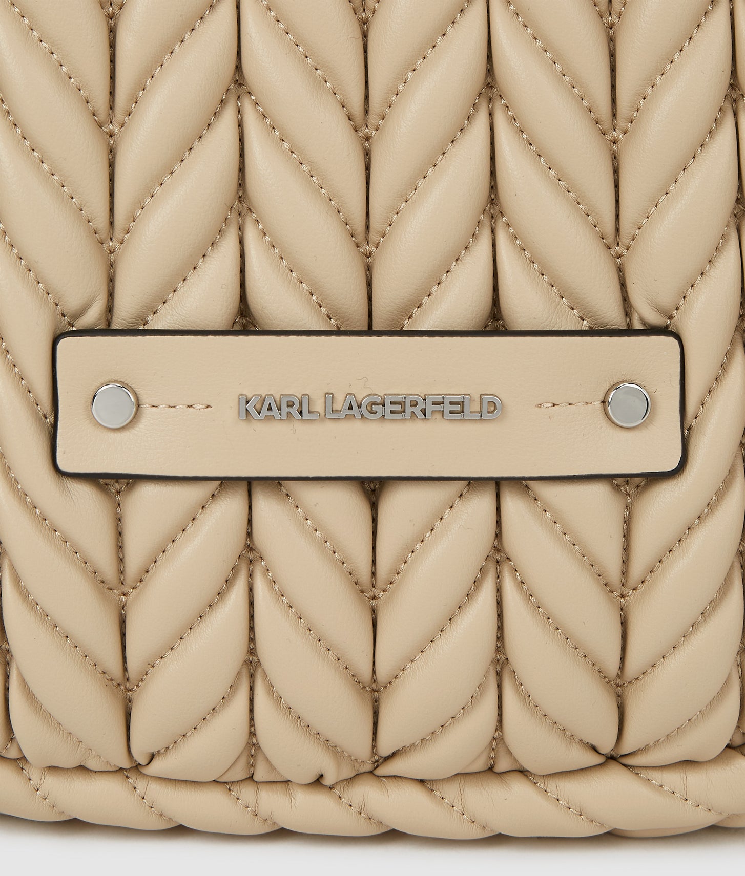 KarlLagerfeld Kweave Hobo Bag Safari