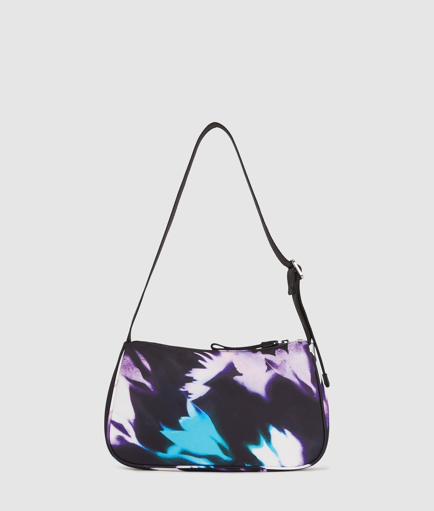 KarlLagerfeld Floral Nylon Shoulder Bag Floral All Over Print Black