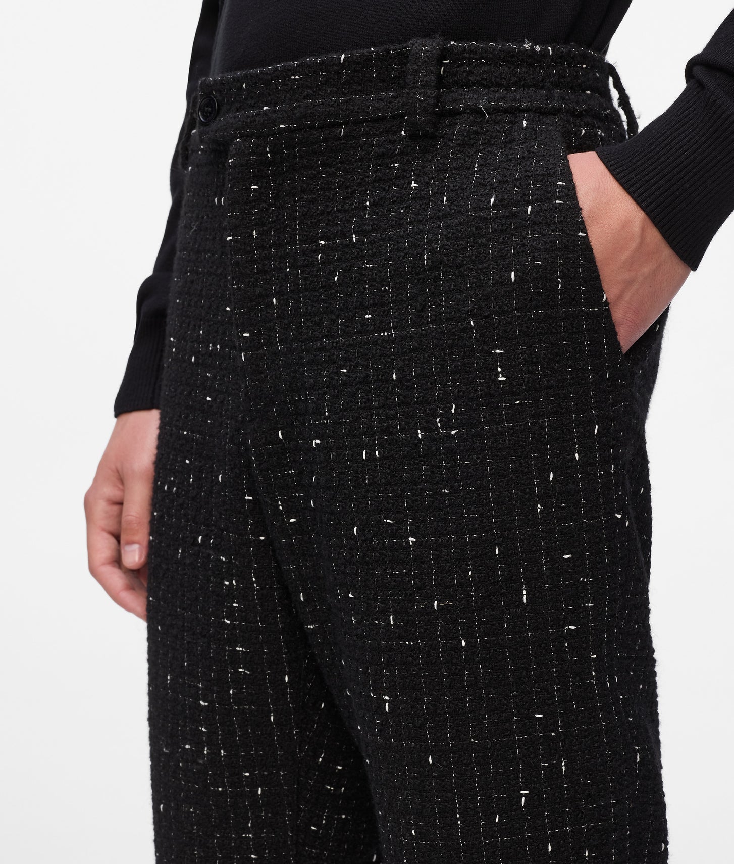 Karl Lagerfeld Boucle Pants Black