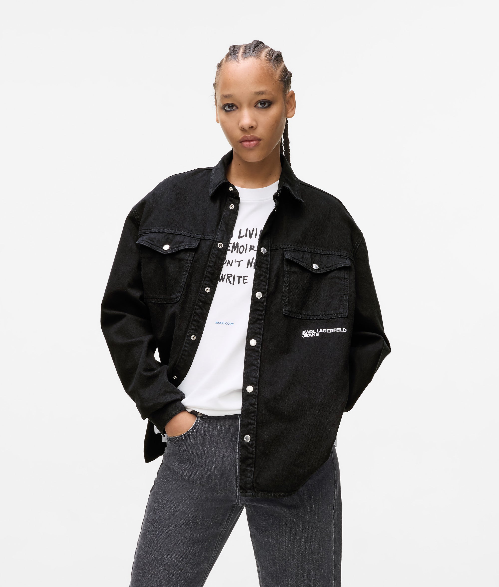 Karl Lagerfeld Overshirt Black