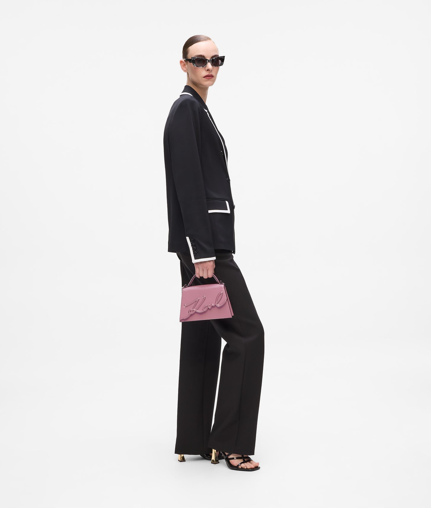 KarlLagerfeld Ksignature Small Crossbody Bag Cyclamen