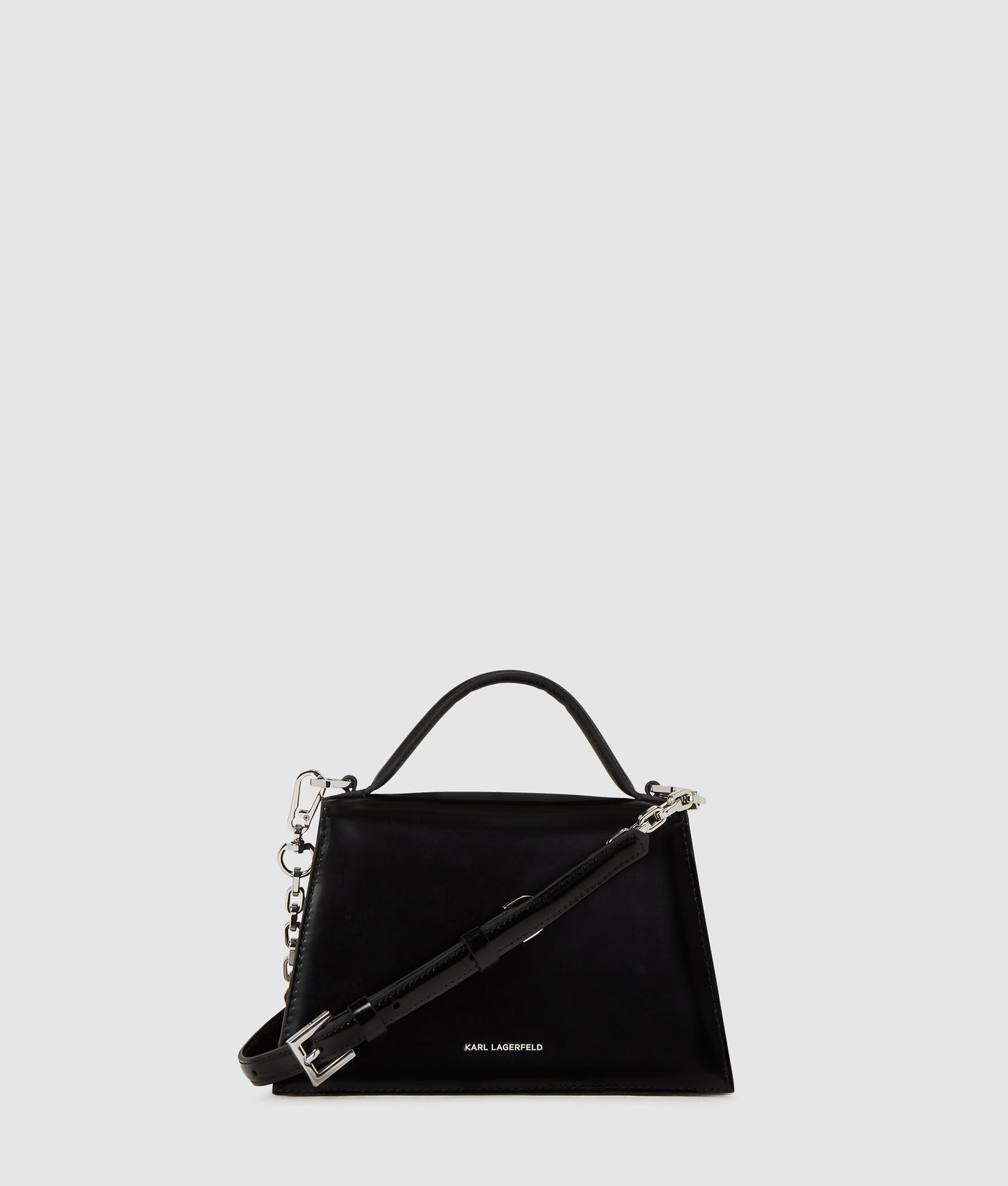 KarlLagerfeld Ksignature Small Studded Crossbody Bag Black
