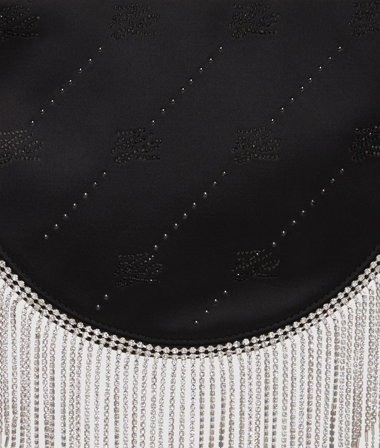 KarlLagerfeld Ksoiree Rhinestone Shoulder Bag Black Embellishment