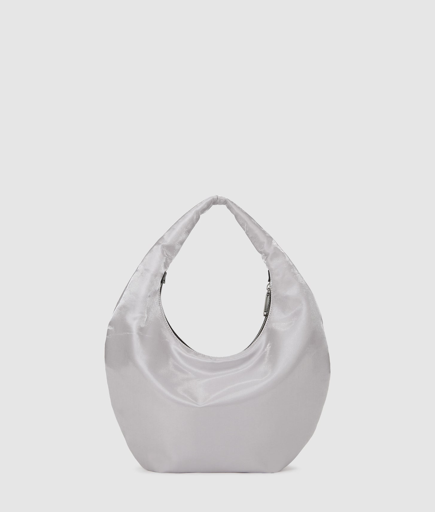 KarlLagerfeld Nylon Metallic Shoulder Bag Silver
