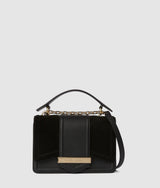 KarlLagerfeld Knova Suede Shoulder Bag Black/Gold