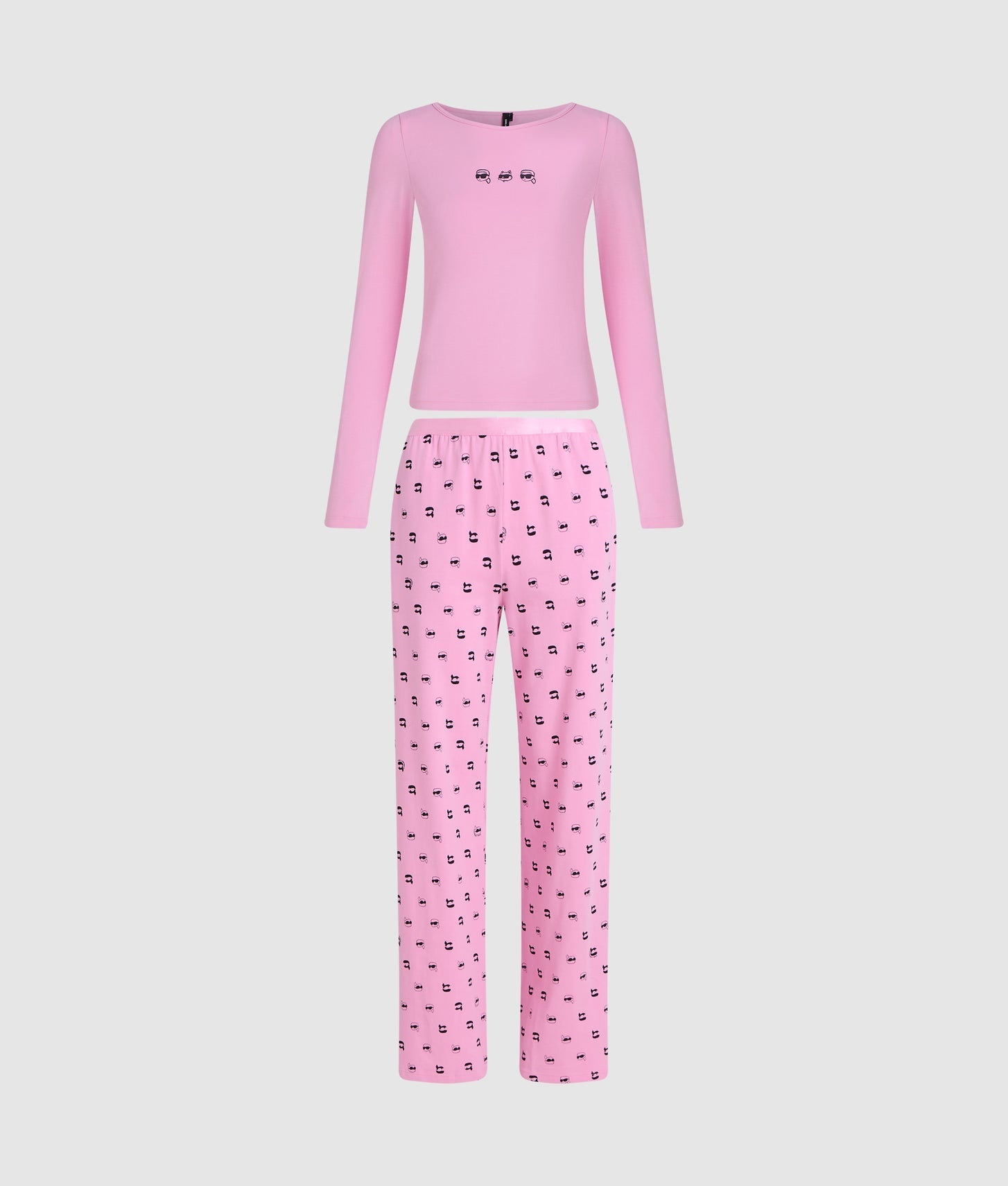 Karl Lagerfeld Ikon Pajama Set Begonia Pink