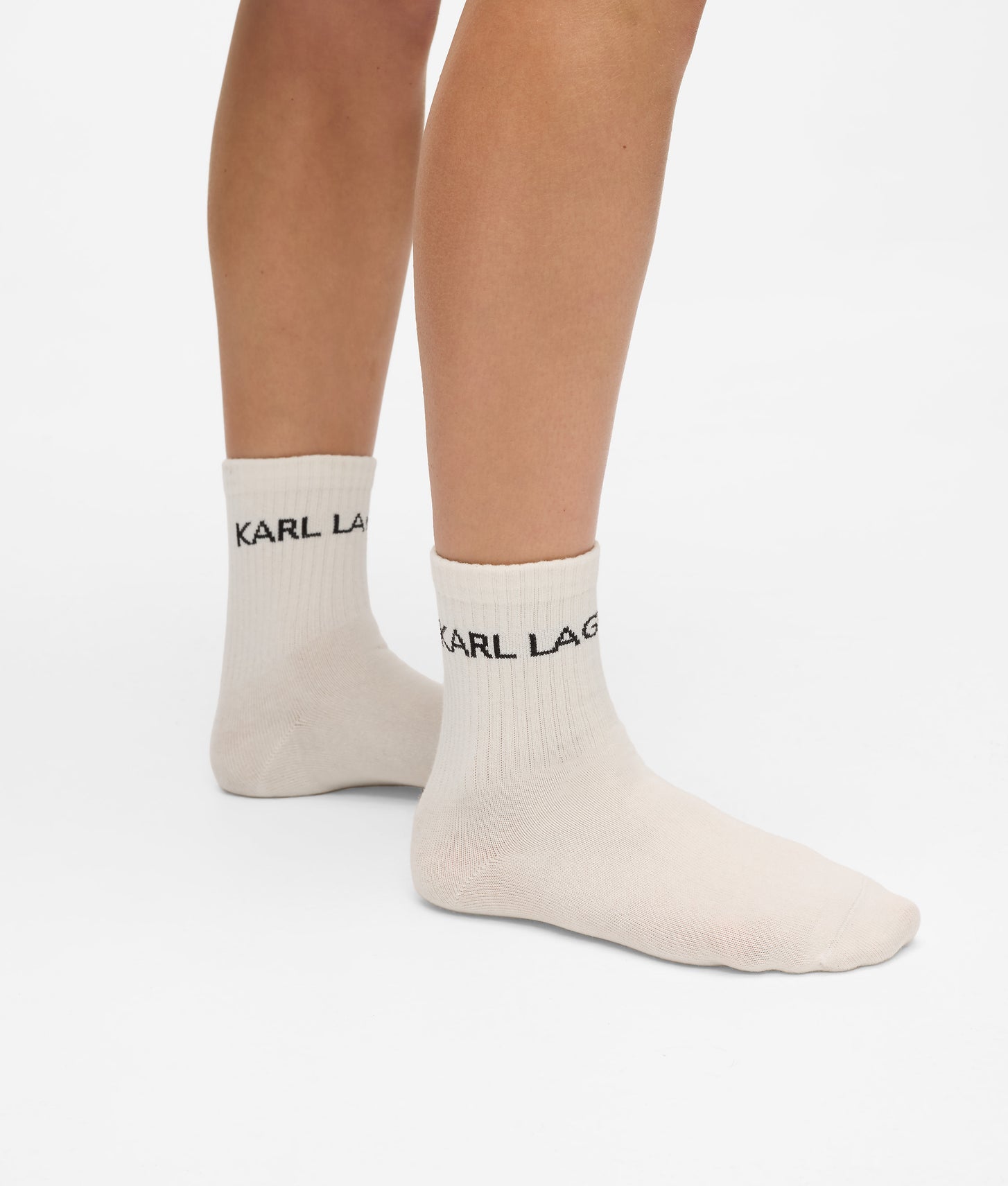 Karl Lagerfeld Logo Pajama Gift Set Cannoli Cream