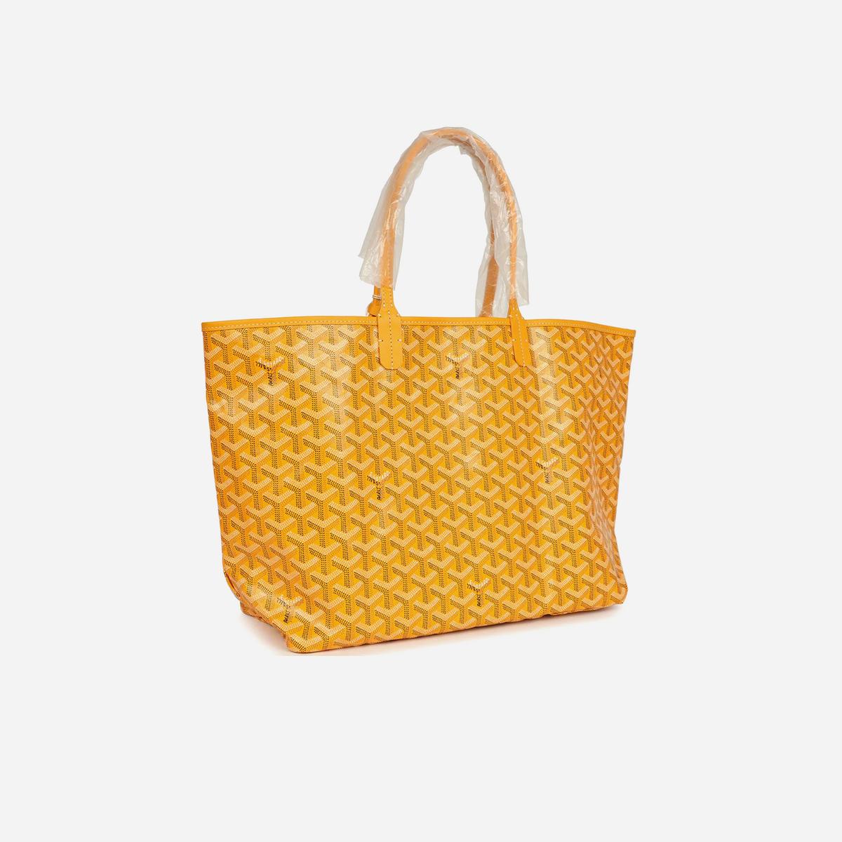 Goyard Goyardine Yellow Saint Louis PM Tote Bag Palladium Hardware
