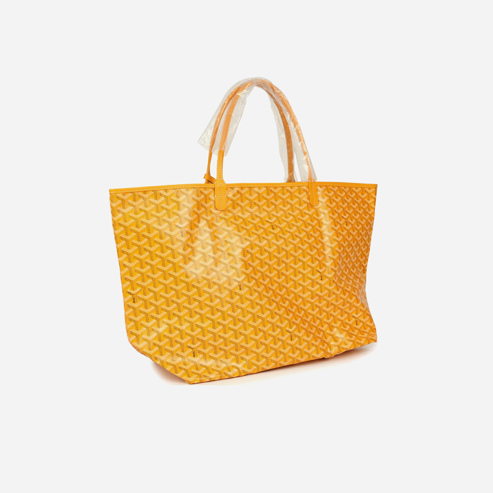 Goyard Goyardine Yellow Saint Louis GM Tote Bag Palladium Hardware