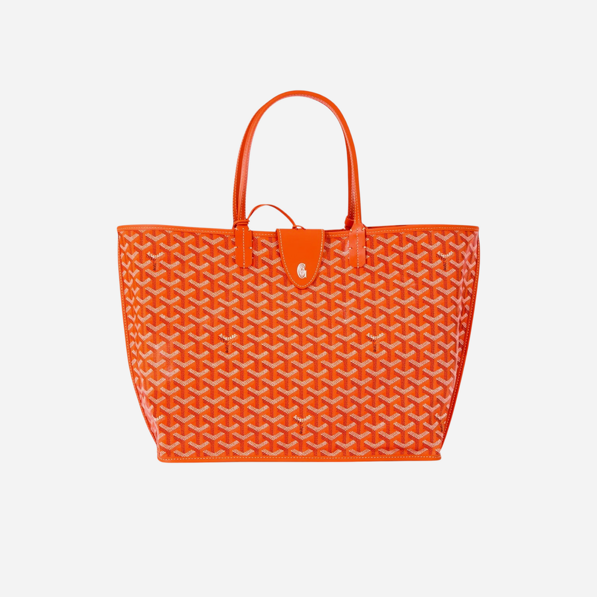 Goyard Anjou PM Orange Goyardine Canvas Palladium Hardware