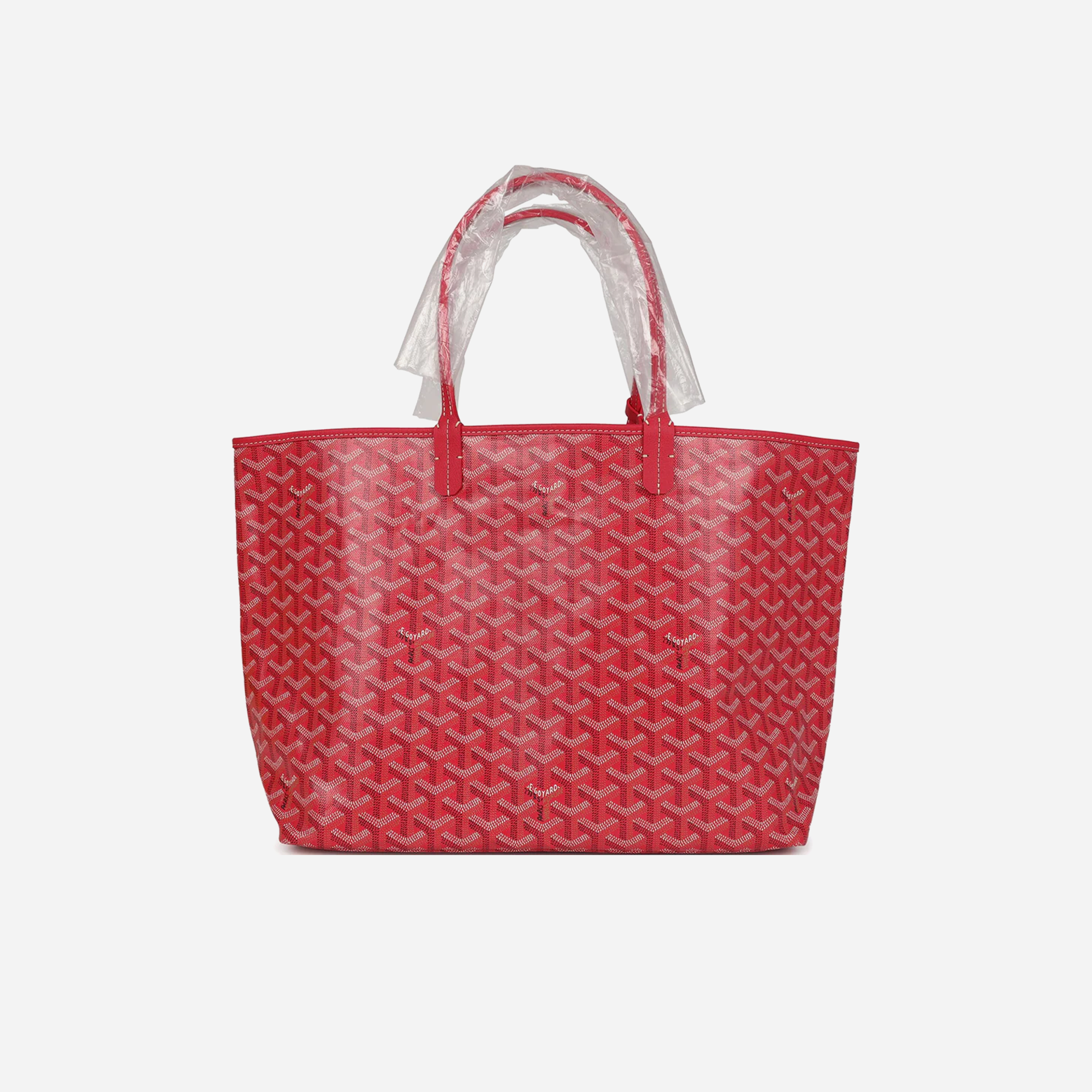 Goyard Goyardine Fuchsia Saint Louis PM Tote Bag Palladium Hardware