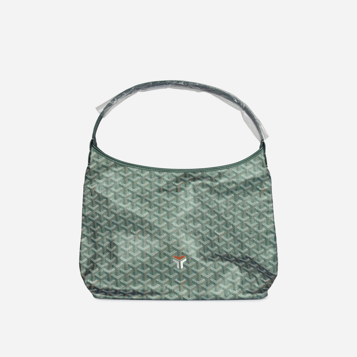 Goyard Goyardine Pearly Green Boheme PM Hobo Bag Palladium Hardware
