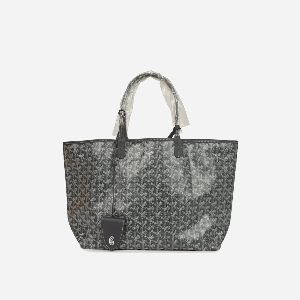 Goyard Goyardine Grey St. Louis PM Tote Bag Palladium Hardware