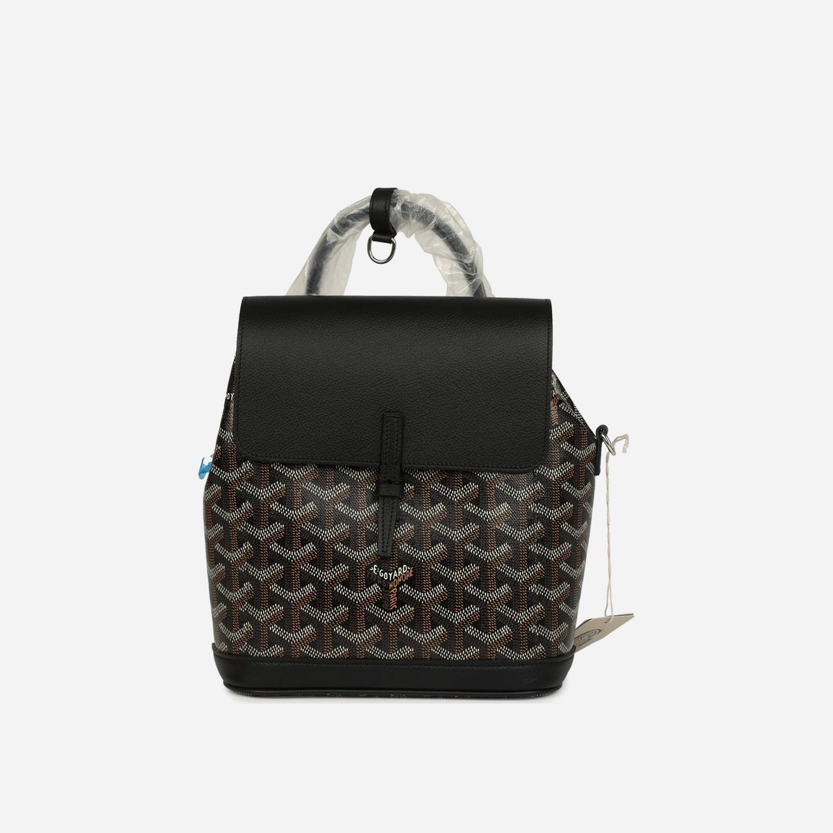 Goyard Goyardine Canvas Black Mini Alpin Backpack Palladium Hardware