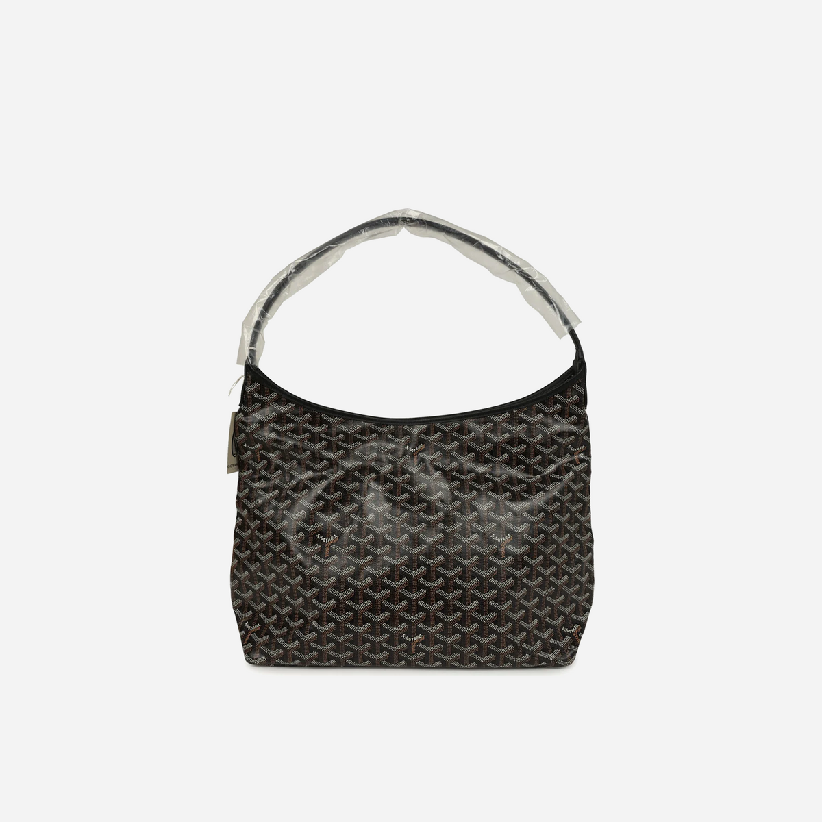 Goyard Goyardine Black Boheme Hobo Bag Palladium Hardware
