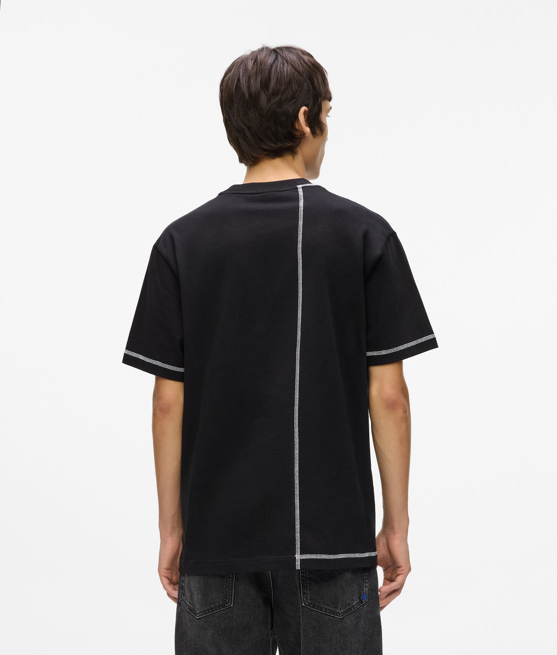Karl Lagerfeld Contrast Stitch Shirt Black