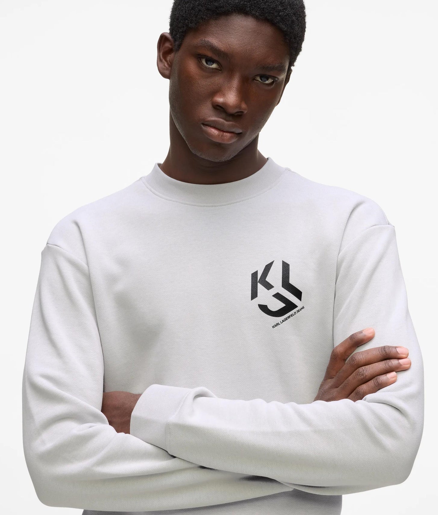 Karl Lagerfeld Monogram Patch Sweatshirt Micro Chip