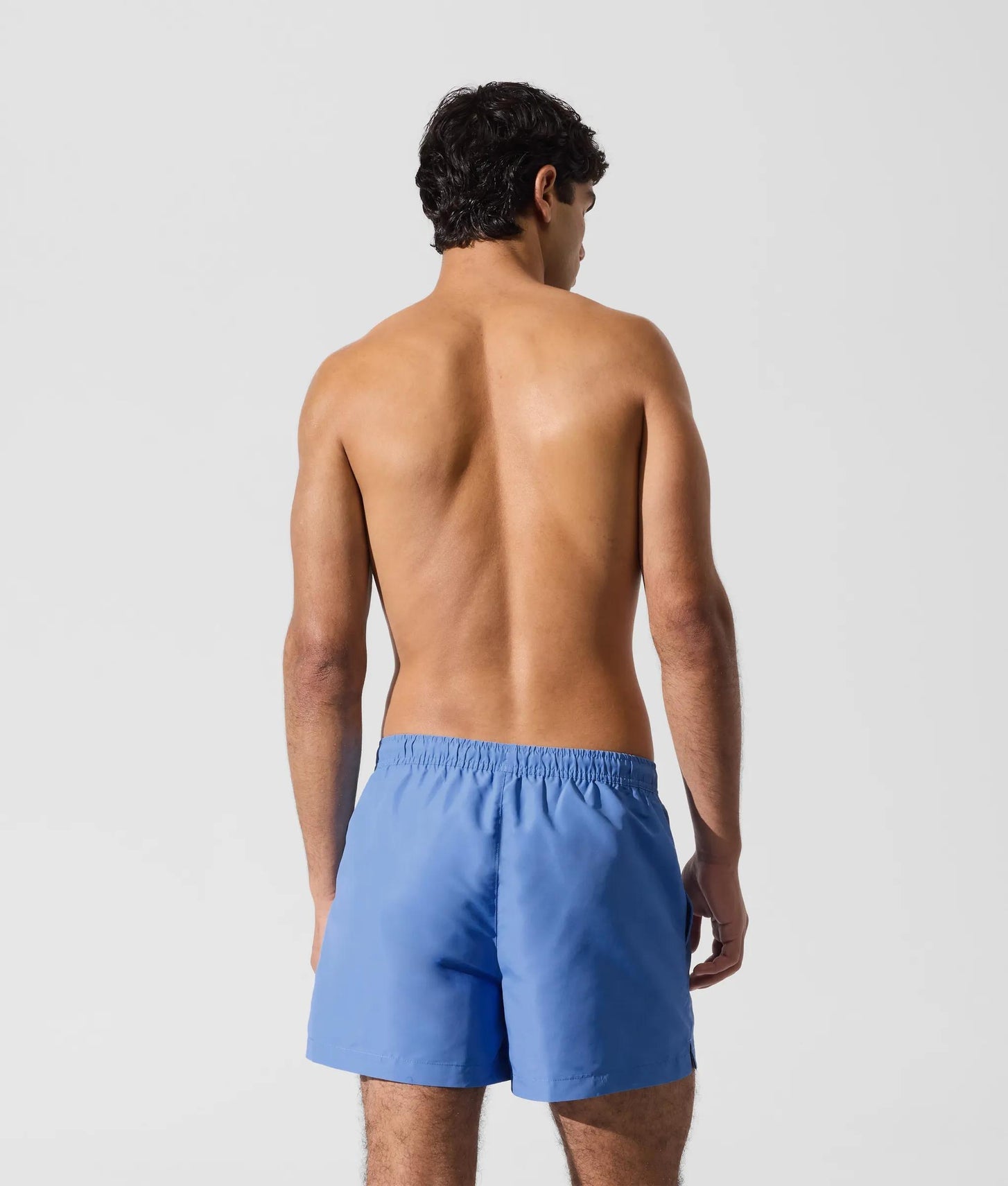 Karl Lagerfeld Ikon Metallic Boardshorts Silver Lake Blue