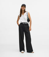 Karl Lagerfeld Ikon Double Waistband Pants Black/Grey Melange