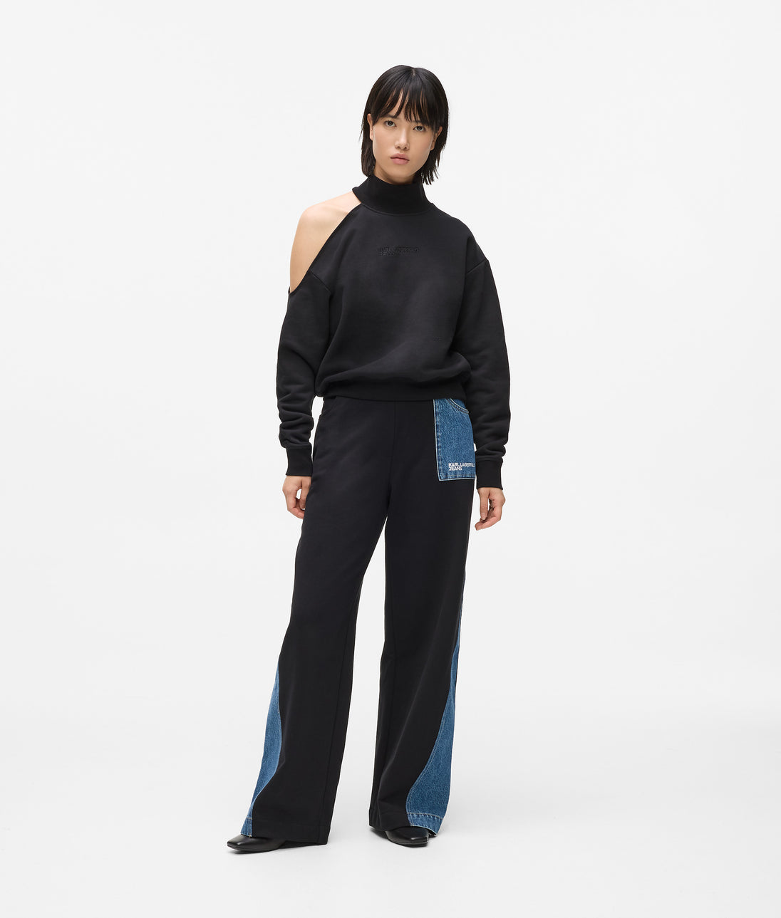 KarlLagerfeld Cord Nylon Tote Bag Black