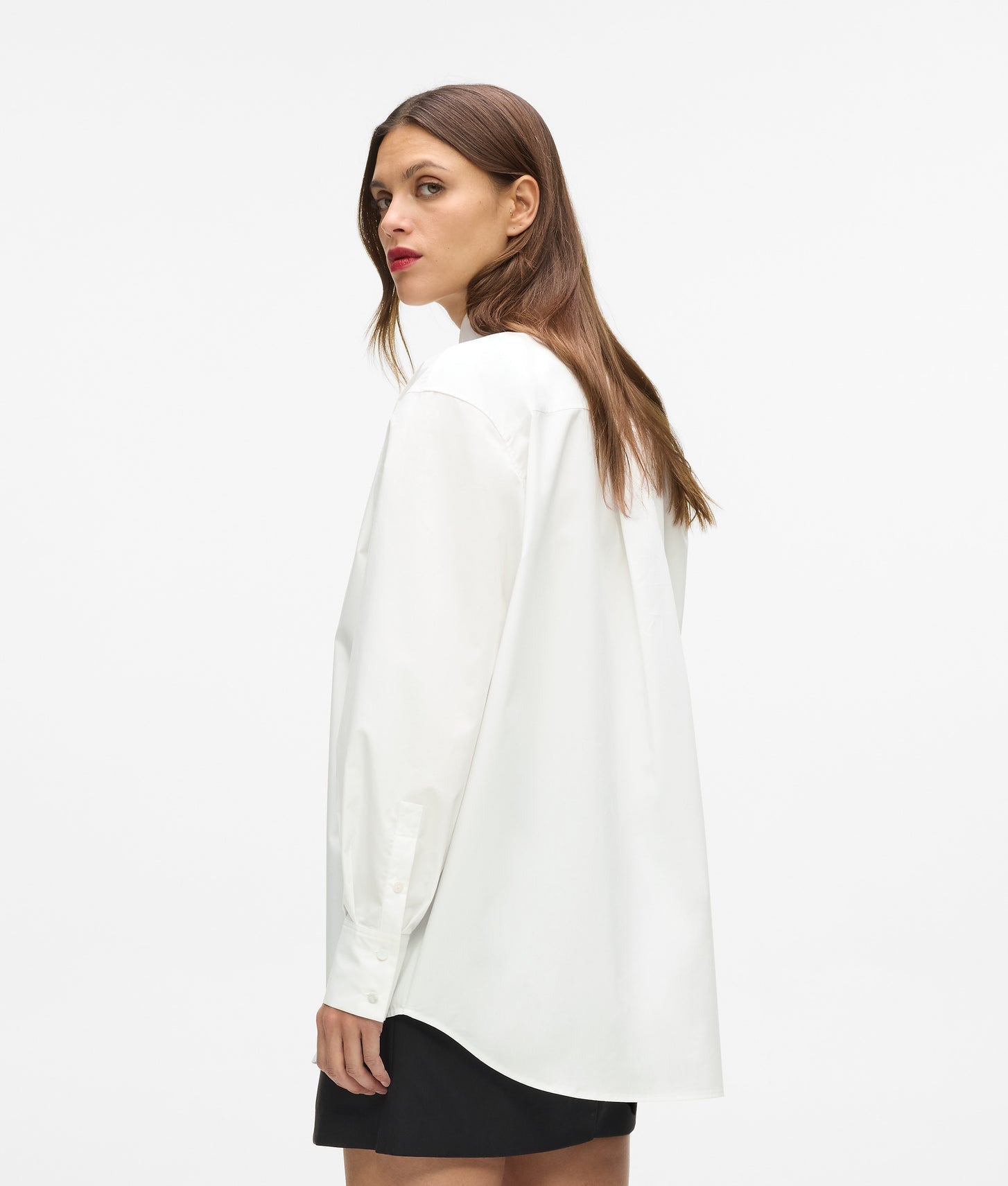 Karl Lagerfeld Poplin Tie Shirt White