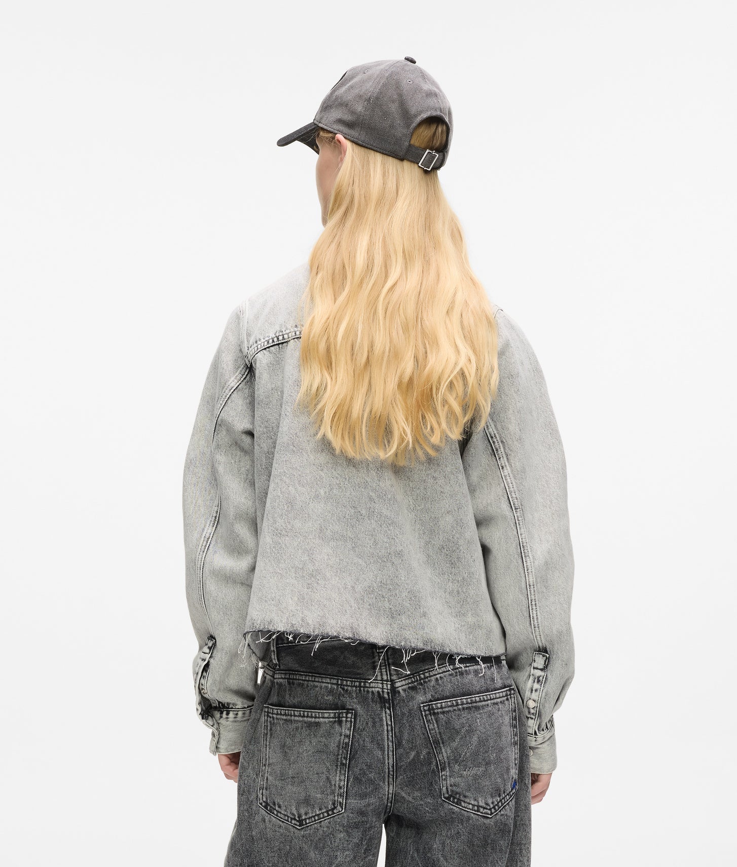 Karl Lagerfeld Bleached Denim Shirt Bleached Grey