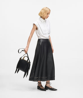 Karl Lagerfeld Studded Poplin Shirt White