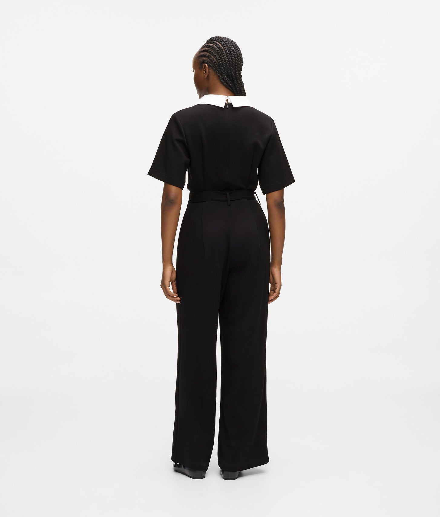 Karl Lagerfeld Signature Collar Jumpsuit Black