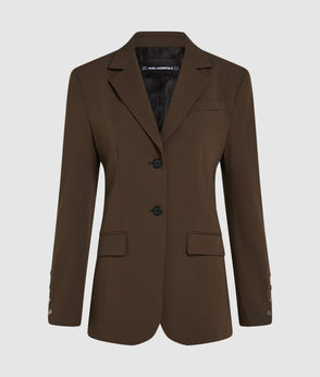 Karl Lagerfeld Square-Neck Waistcoat Java