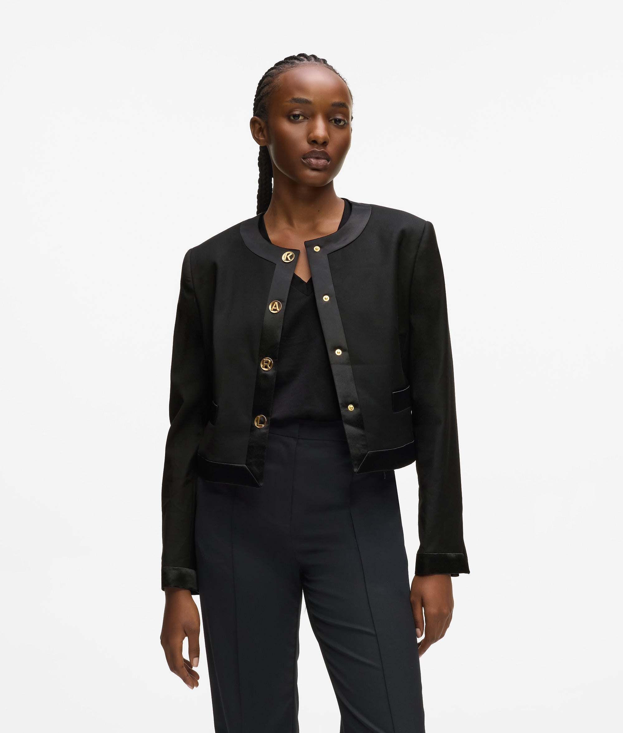 Karl Lagerfeld Karl Dna Letters Jacket Black