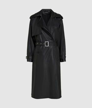 KarlLagerfeld Kautograph Padlock Suede Trunk Bag Dark Tan