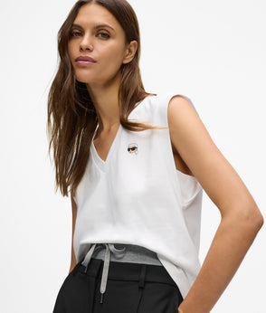 Karl Lagerfeld Ikon Double Waistband Pants Black/Grey Melange