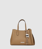 KarlLagerfeld Ikon Smooth Small Tote Bag Mushroom Brown