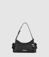 KarlLagerfeld Ikon Smooth Cargo Shoulder Bag Black
