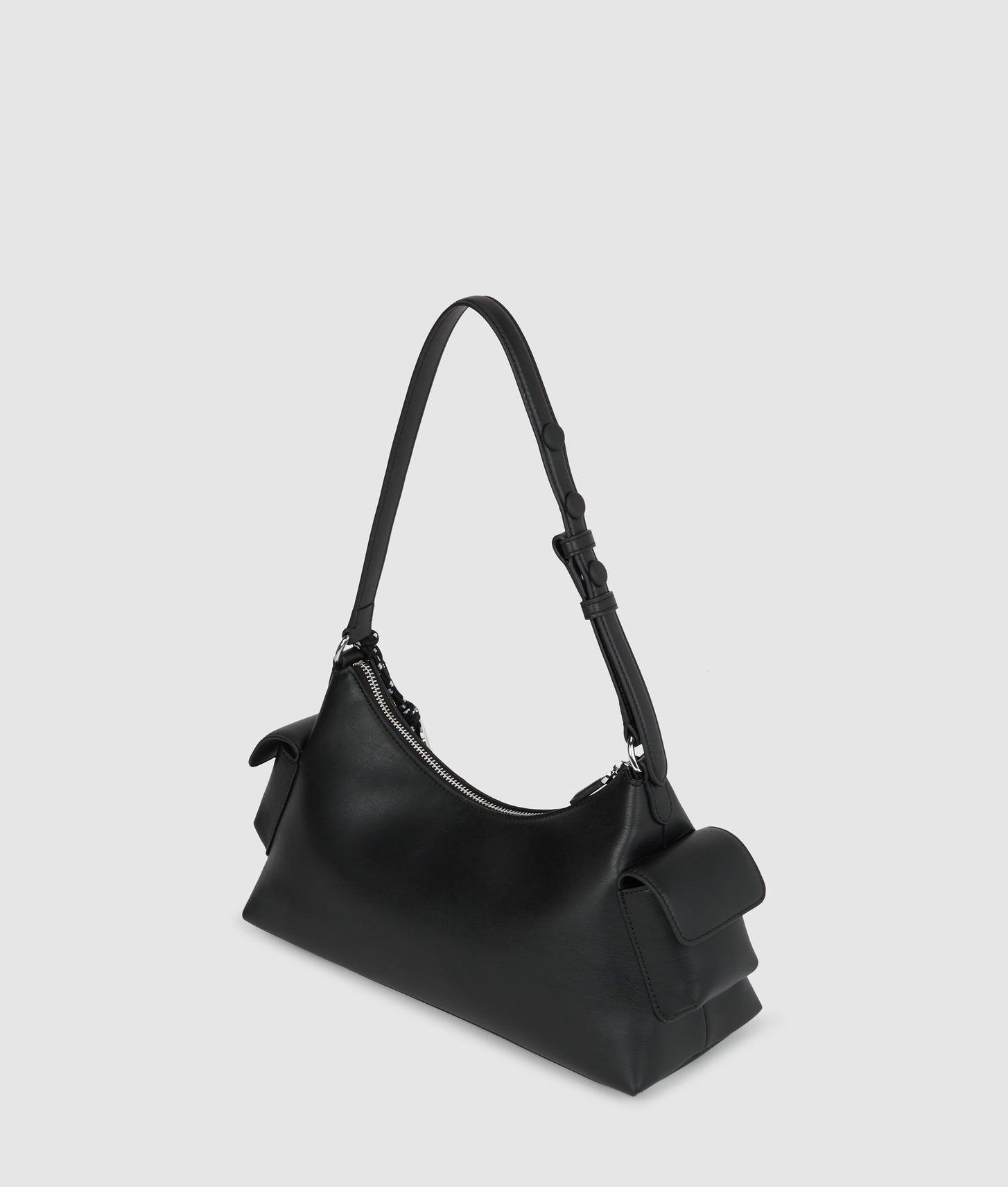 KarlLagerfeld Ikon Smooth Cargo Shoulder Bag Black